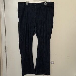 Caslon Dark Blue Wide Leg Jeans